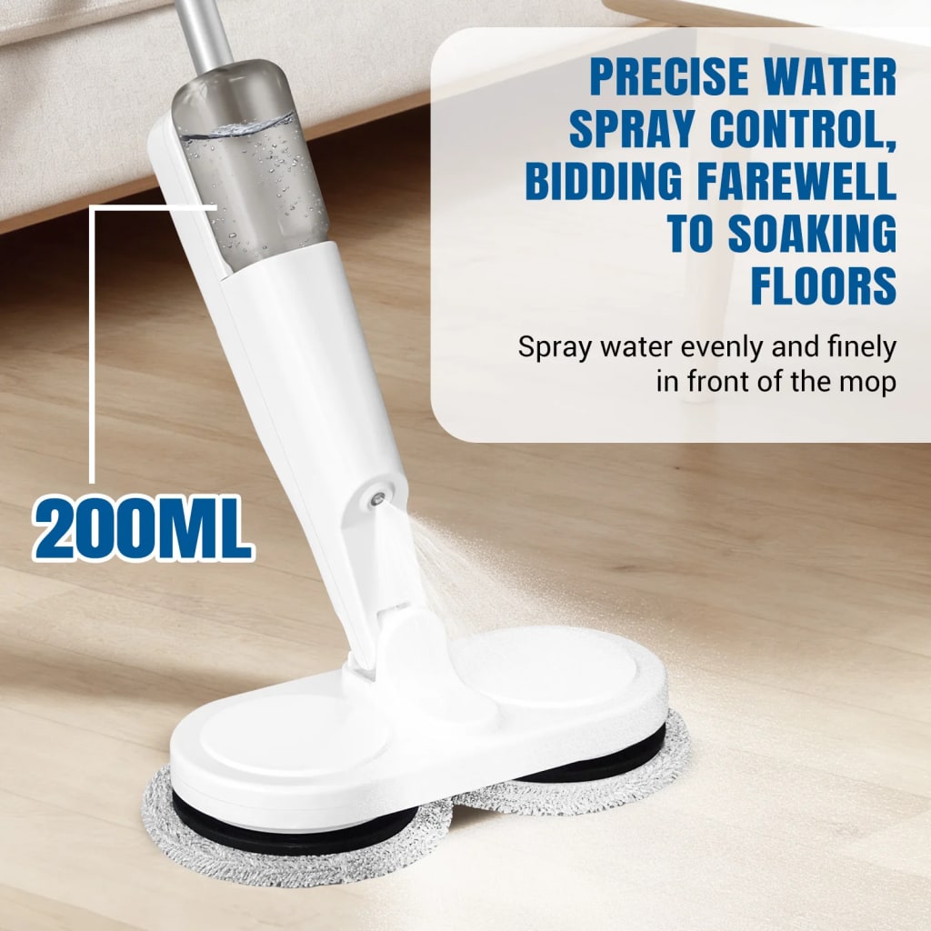 Electric Cordless Spin Mop Cleaner Automatic 2 in 1 Wet & Dry Home Cleaner Car Glass Ceiling Door Windows floor scrubber machine