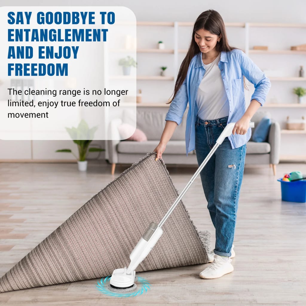 Electric Cordless Spin Mop Cleaner Automatic 2 in 1 Wet & Dry Home Cleaner Car Glass Ceiling Door Windows floor scrubber machine