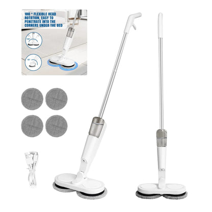 Electric Cordless Spin Mop Cleaner Automatic 2 in 1 Wet & Dry Home Cleaner Car Glass Ceiling Door Windows floor scrubber machine